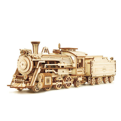3D Wooden Puzzle Train Model