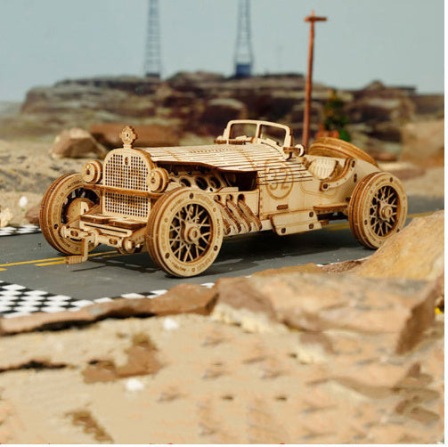 3D Wooden Puzzle Train Model