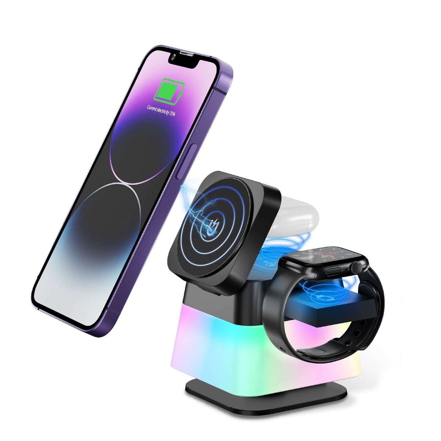 4-in-1 Rotatable Wireless Charger Stand