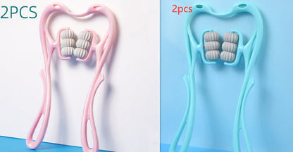 6-Wheel Neck Massager | Multifunctional Manual Roller for Instant Relief