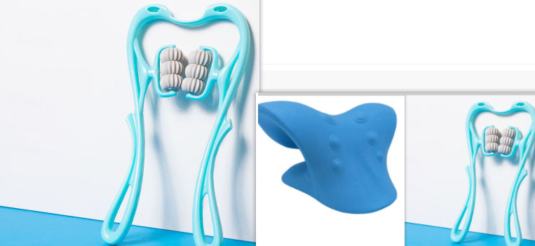 6-Wheel Neck Massager | Multifunctional Manual Roller for Instant Relief