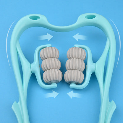 6-Wheel Neck Massager | Multifunctional Manual Roller for Instant Relief