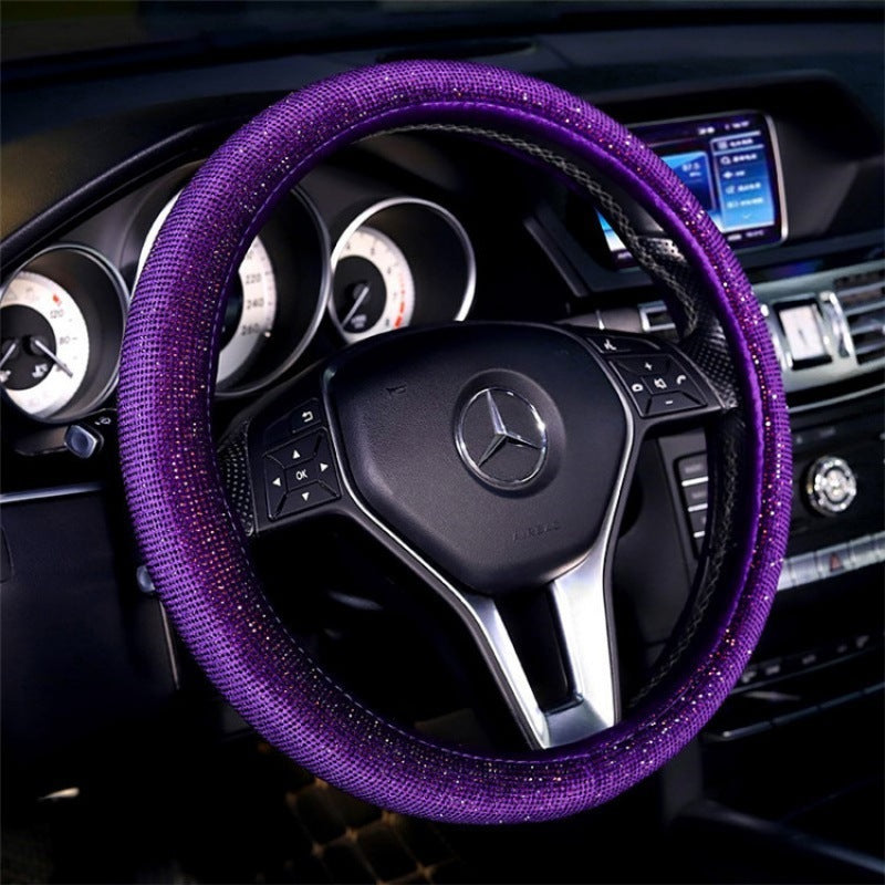 Four Seasons Universal Crystal Flashing Hot Diamond Non-Slip Handlebar Cover
