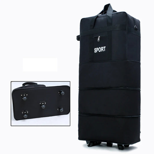 Extra Large Oxford Trolley Suitcase – Air Checked Luggage for Travel