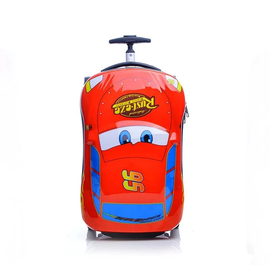 Anime Supercar Trolley Suitcase | Cute Cartoon Children's Luggage for Boys & Girls