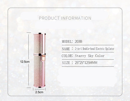 New Lipstick Shape Ladies Electric Shaver Automatic Eyebrow Trimming Artifact