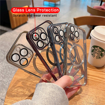 Phone Case with Camera Protector - Electroplated Soft Case for iPhone