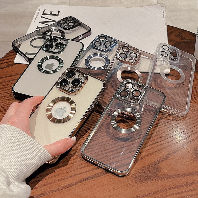 Phone Case with Camera Protector - Electroplated Soft Case for iPhone