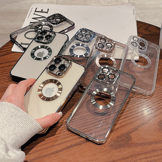 Phone Case with Camera Protector - Electroplated Soft Case for iPhone