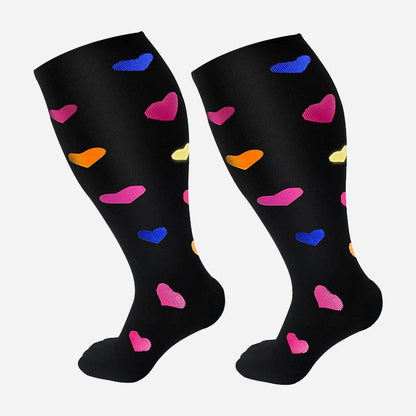 Plus Size Compression Socks - High Elasticity for Men & Women