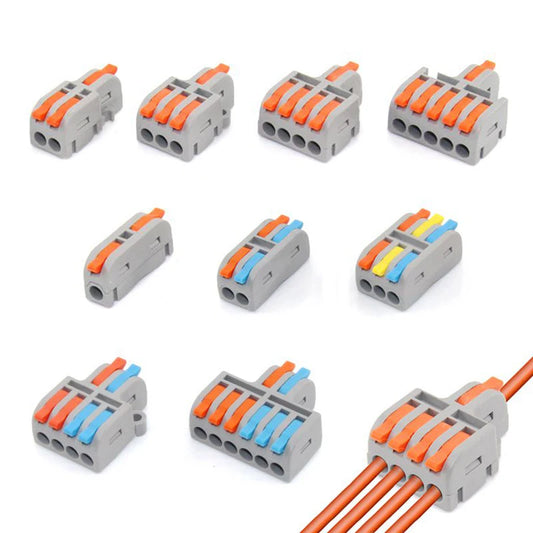 Mini Fast Wiring Cable Connectors - 10/30/50 PCS Push-in Terminal Block