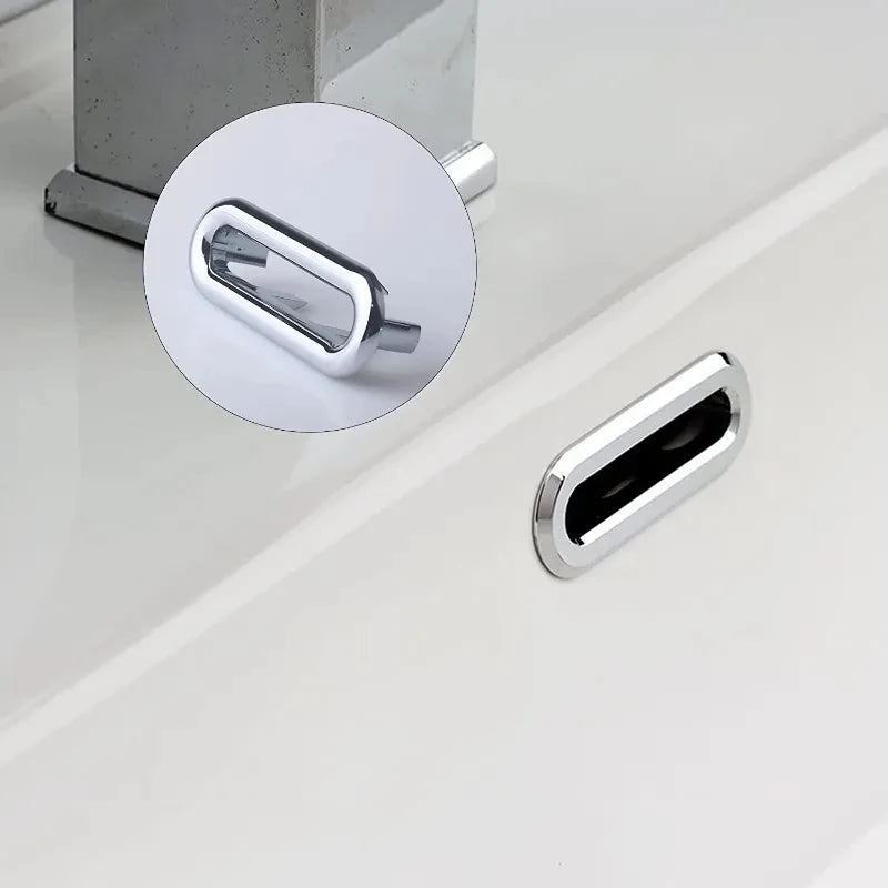 4Pcs Kitchen Bathroom Basin Circular Overflow Drain