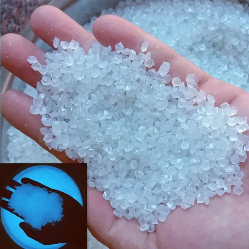 1000pcs 3-5mm Luminous Sand Glow In Dark Pebbles Stone