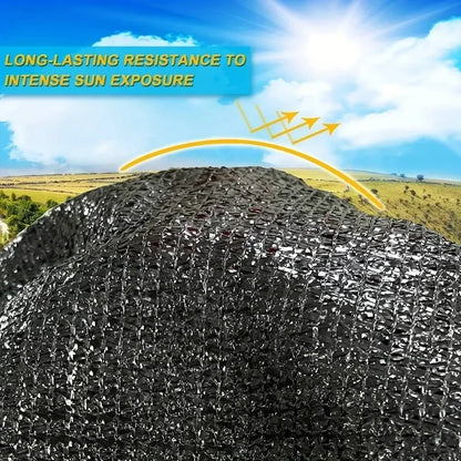 Black Shade Cloth Sunblock Mesh Cover