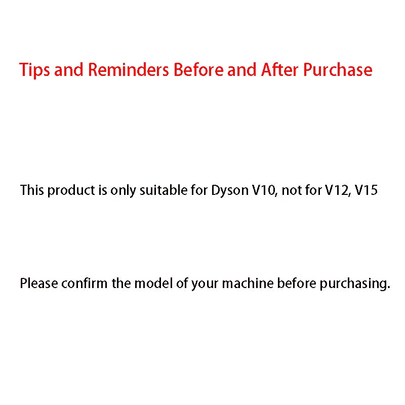 For Dyson V10 SV12 Cyclone Animal Absolute Total Clean Vacuum Cleaner
