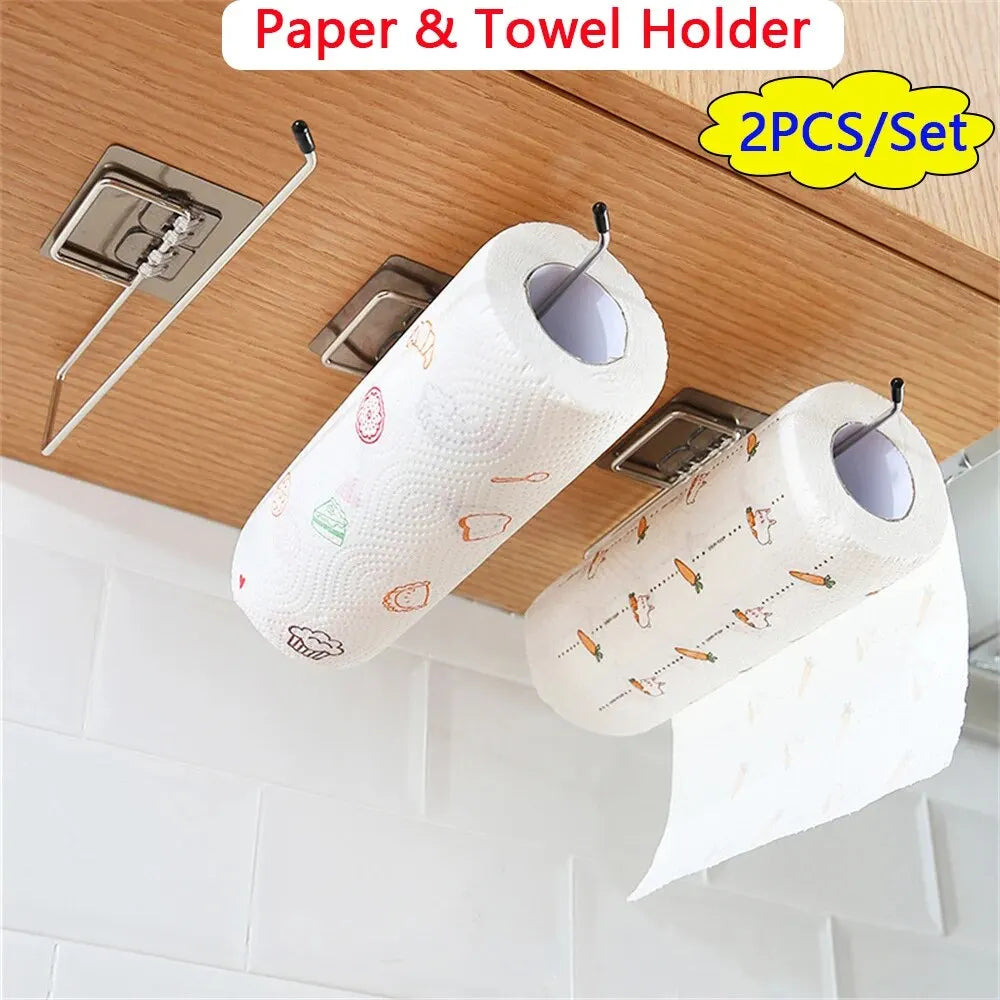 2PCS Kitchen Paper Towel Holder