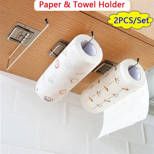 2PCS Kitchen Paper Towel Holder