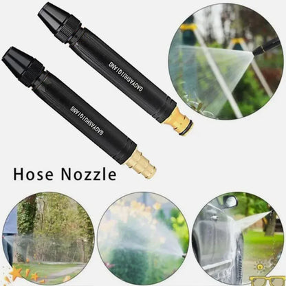 Portable High Pressure Washing Water Gun Adjustable Nipple Hose
