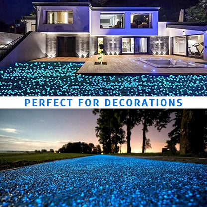 Glow in the Dark Pebbles - 1000-3000pcs for Garden & Aquarium