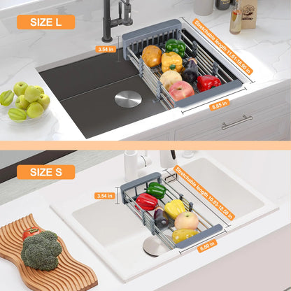 The Bowl Drying Rack Is Expandable and Suitable For Kitchen Sinks