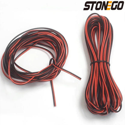 STONEGO 2-Pin Extension Cable for WS2812/WS2811 RGB LED Strips - 22AWG