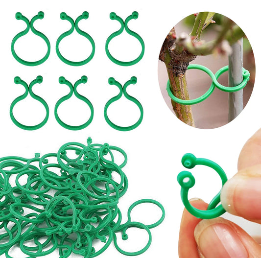 S/L Garden Vine Strapping Clips Plant Bundled Buckle Ring Holder