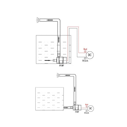 4.8W 5.8W 240L/H Silent Fish Tank Pump DC 12V 24V Solar