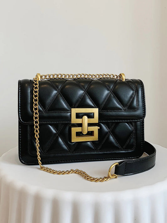 High Sense Fashion Rhombus Chain Shoulder Bag