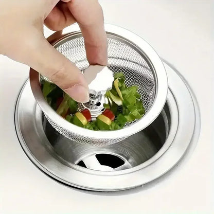 2Set Kitchen Sink Strainer With Handle & Stopper