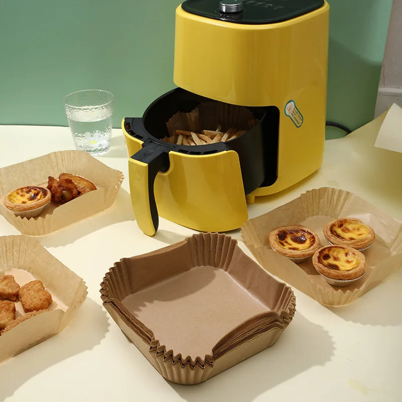 50Pcs Disposable Air Fryer Paper Oil Absorbing