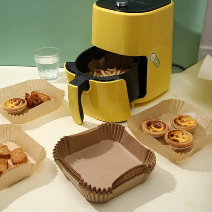 50Pcs Disposable Air Fryer Paper Oil Absorbing