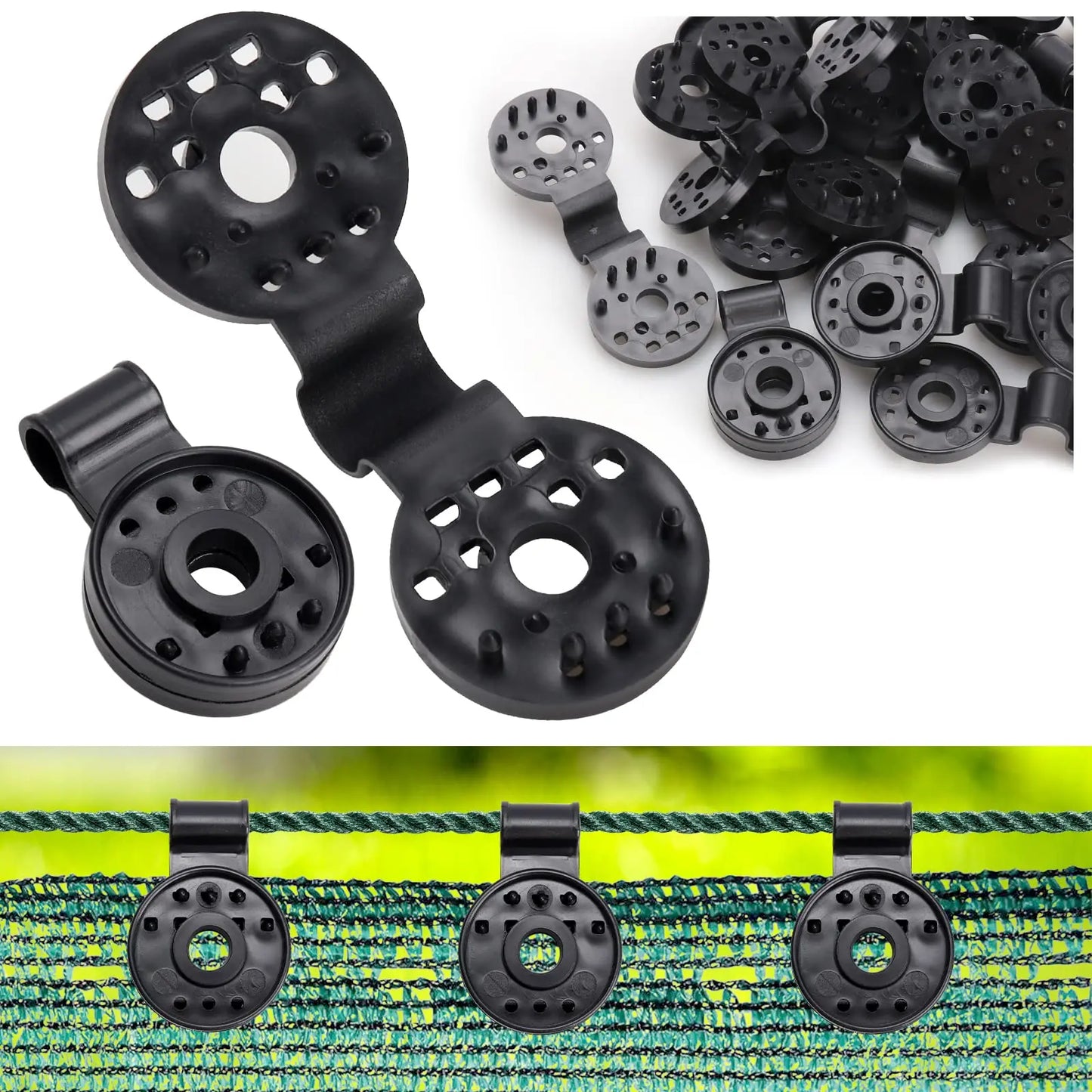 200/100/50/20/10Pcs Shade Cloth Clip Shade Fabric Clamps