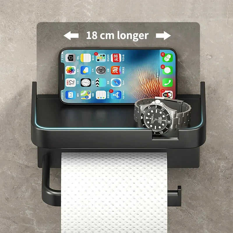 Toilet Paper Holder Plastic Storage Rack