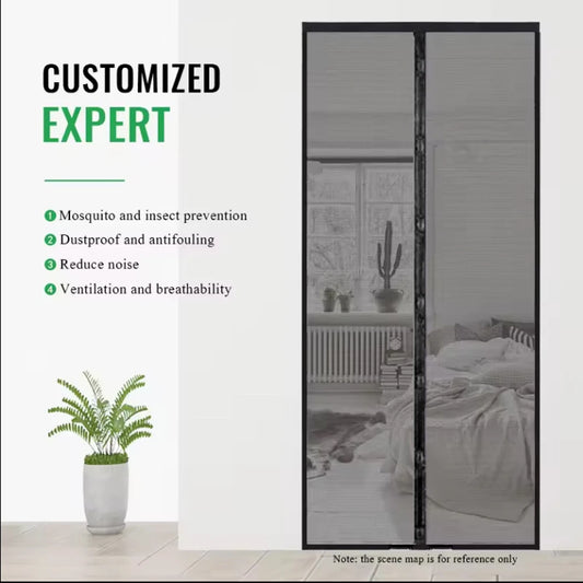 1-piece Door Curtain 100CM * 210CM Mosquito Resistant Magnetic Soft Yarn Door Curtain