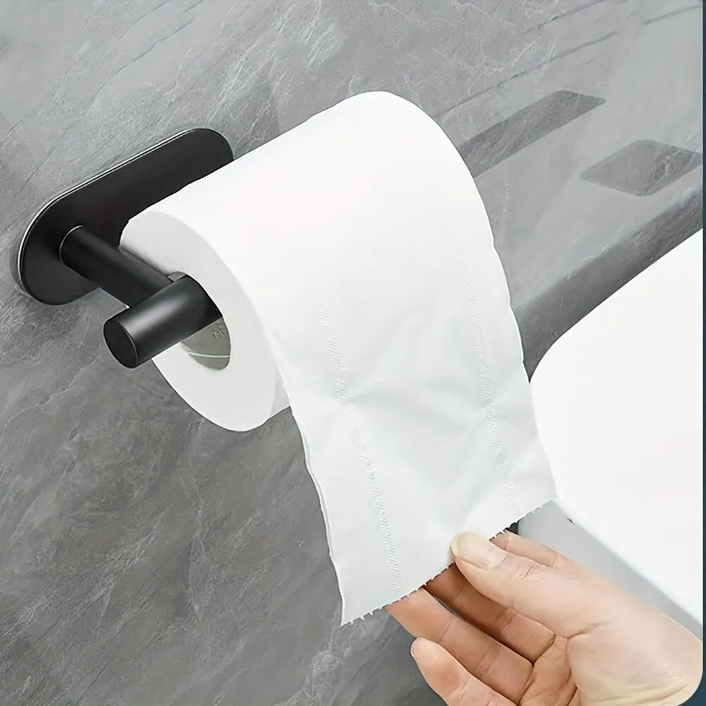 No Drilling Toilet Paper Holder Bathroom Roll Tissue
