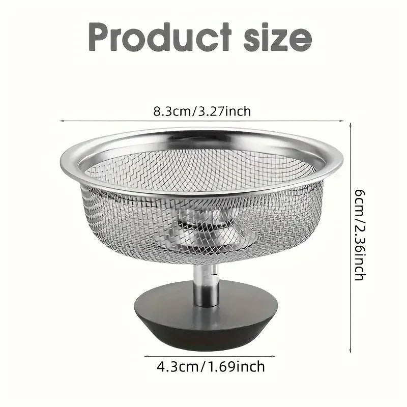 2Set Kitchen Sink Strainer With Handle & Stopper