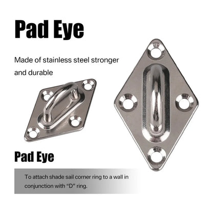 Sun Shade Sail Hardware Kit 24pcs/set 304 Stainless Steel