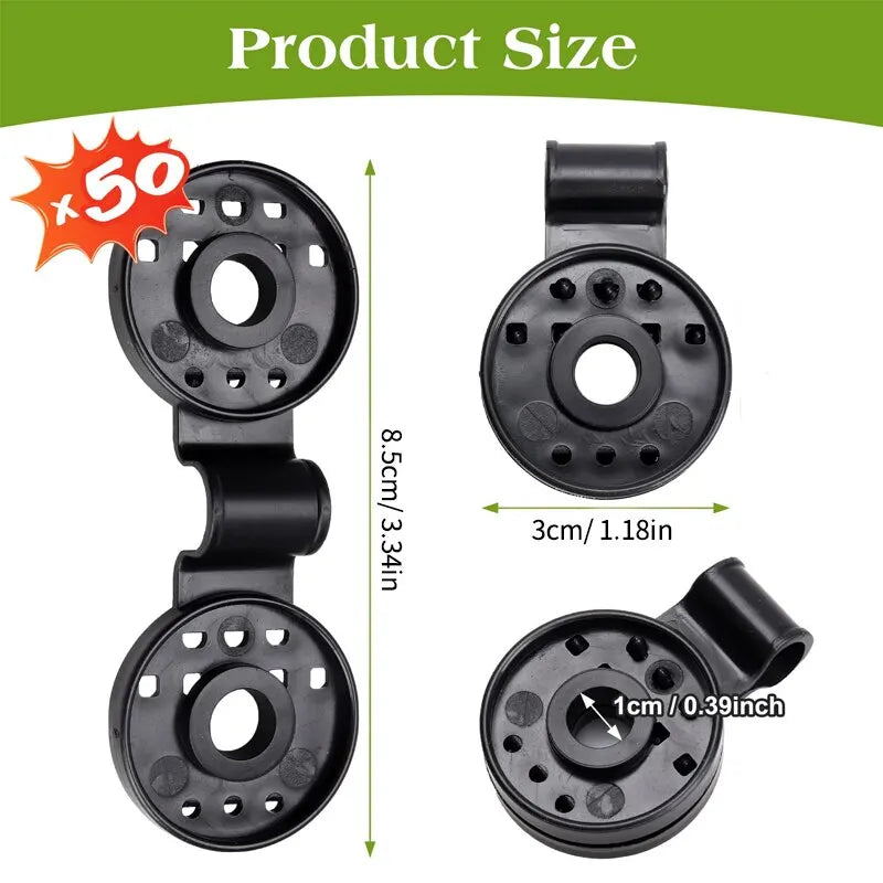 50Pcs Shade Cloth Clips Shade Fabric Clamps Grommets