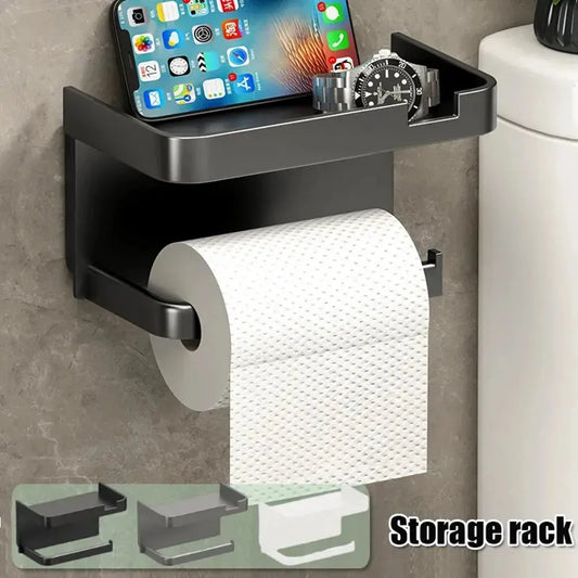 Toilet Paper Holder Plastic Storage Rack