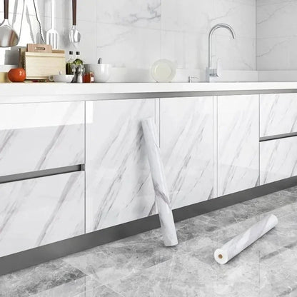 Modern Marble Waterproof Wallpaper for Dining Room