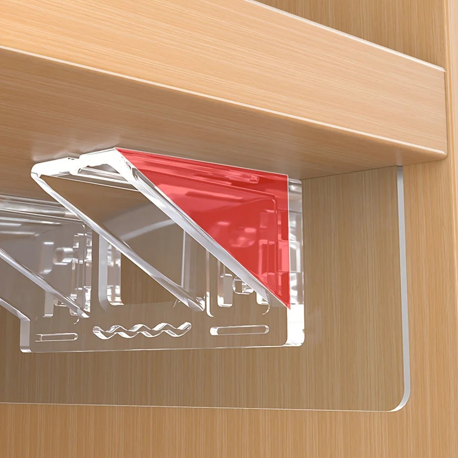 6/12pcs Shelf Support Pegs, Self Adhesive Clips