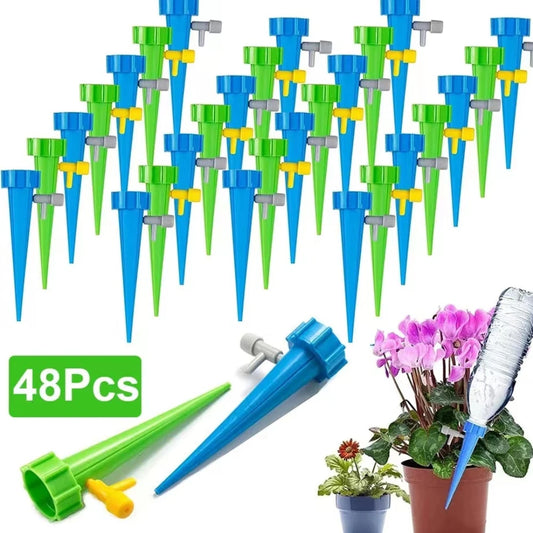 48pcs Auto Drip Irrigation Watering System Plant