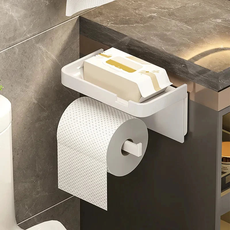 Toilet Paper Holder Plastic Storage Rack