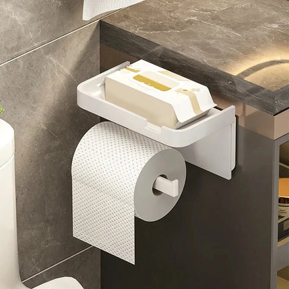 Toilet Paper Holder Plastic Storage Rack