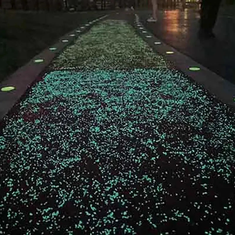 1000pcs 3-5mm Luminous Sand Glow In Dark Pebbles Stone