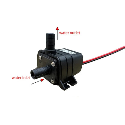 4.8W 5.8W 240L/H Silent Fish Tank Pump DC 12V 24V Solar