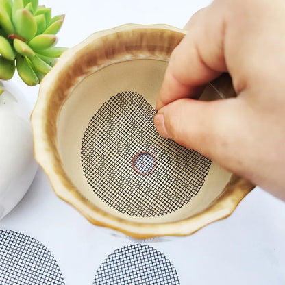 50 Piece Pot Hole Screen Mat, Round Drainage