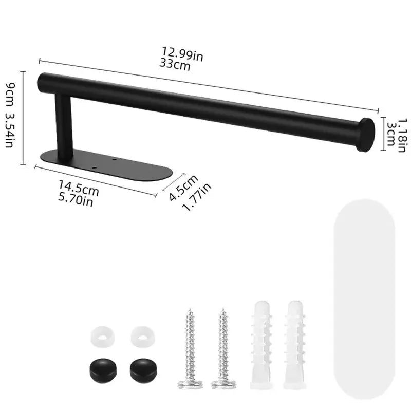 Wall Mounted Toilet Paper Towel Rack