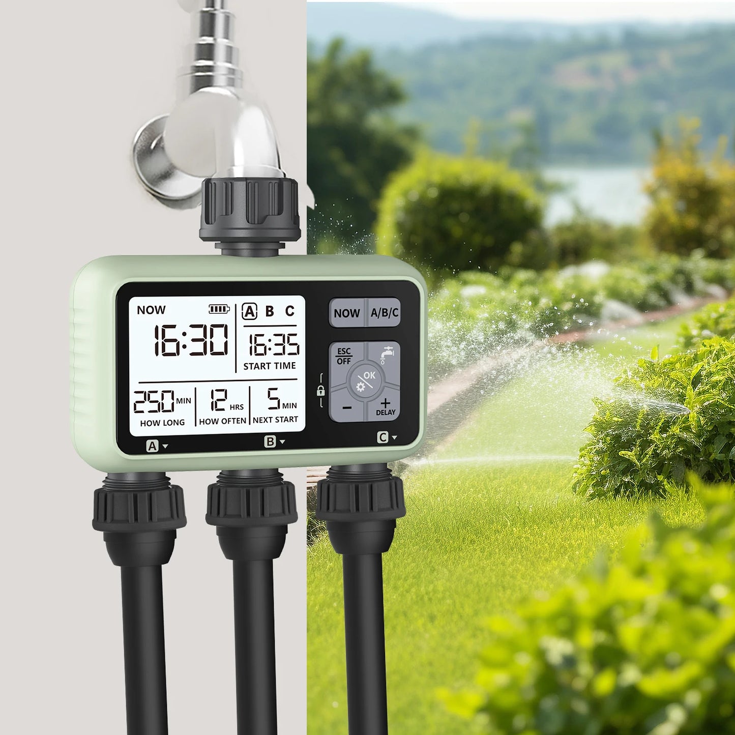 Eshico HCT-378 2024 3-Outlet Digital Water Timer