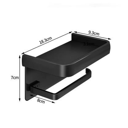 Aluminum Alloy Toilet Paper Holder Tissue Rack